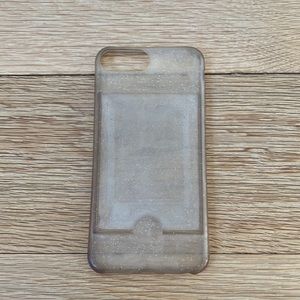 see-through Polaroid holder phone case